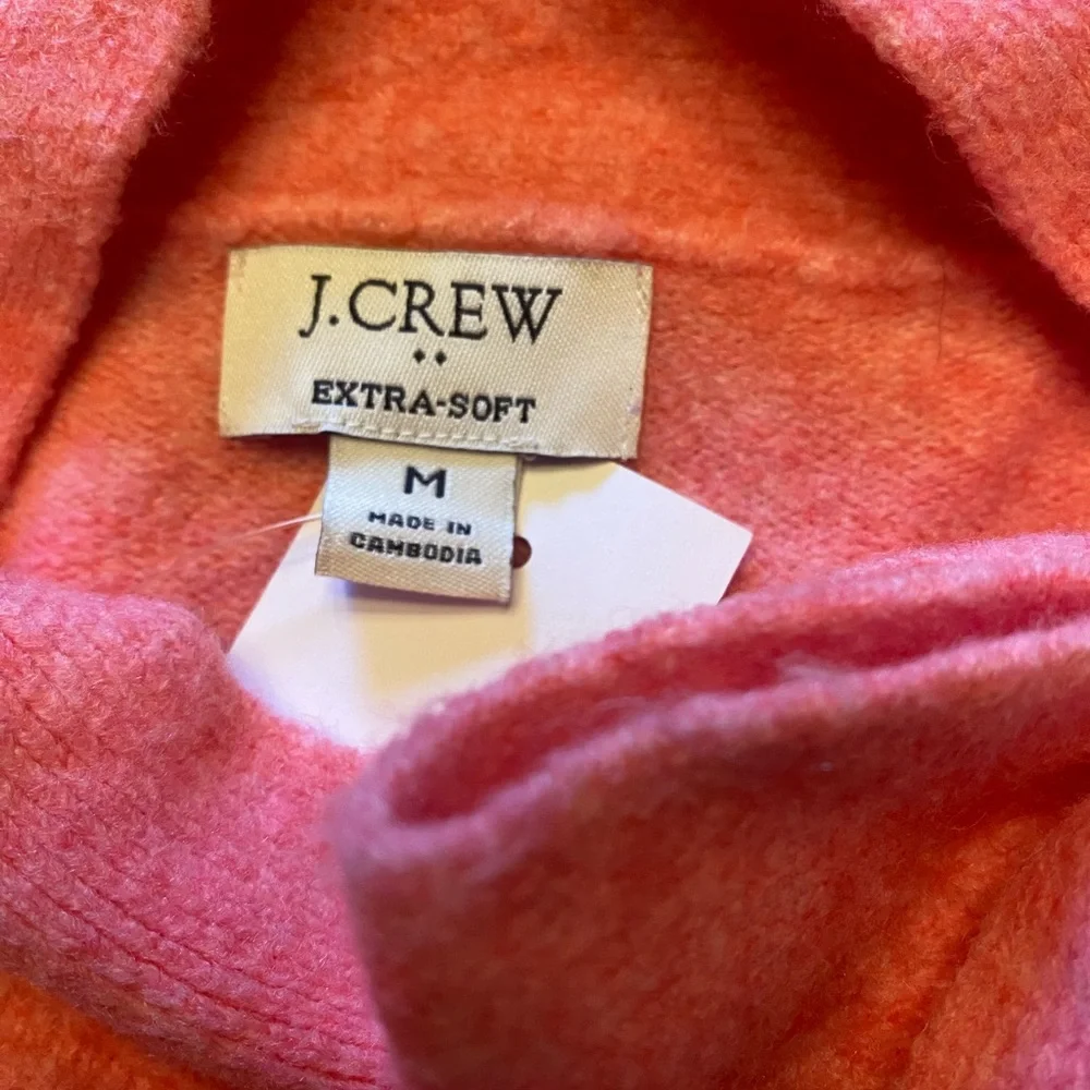 J. Crew Pink Romantic Bow-Neck Sweater
